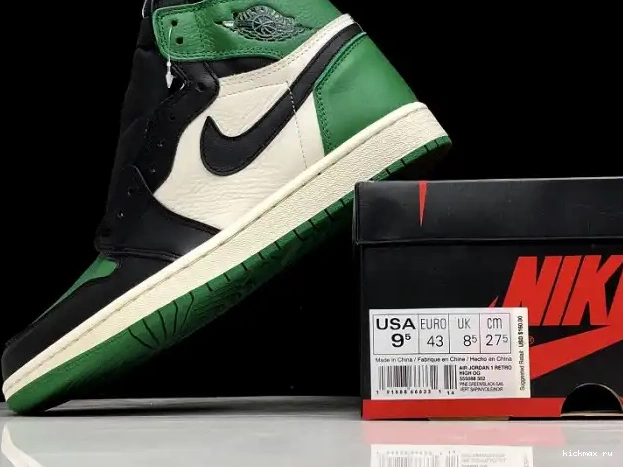 Cheap MAX Pine 555088-302 NRG OG High 1 Air Green Jordan Sail-Black 0325